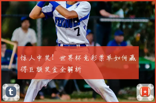 惊人中奖!世界杯竞彩票单如何赢得巨额奖金全解析